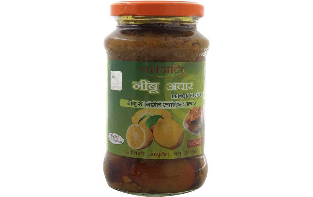 Patanjali Lemon Pickle    Glass Jar  400 grams